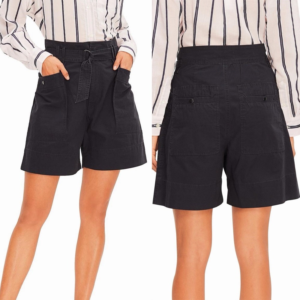 Isabel Marant Etoile Zayna‎ Shorts in Faded Black Sz 36 (US 4) High Rise Belted